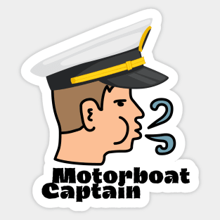 Motorboat Captain Sticker